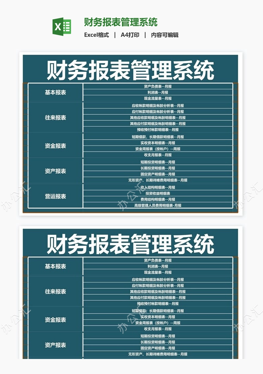 财务报表管理系统