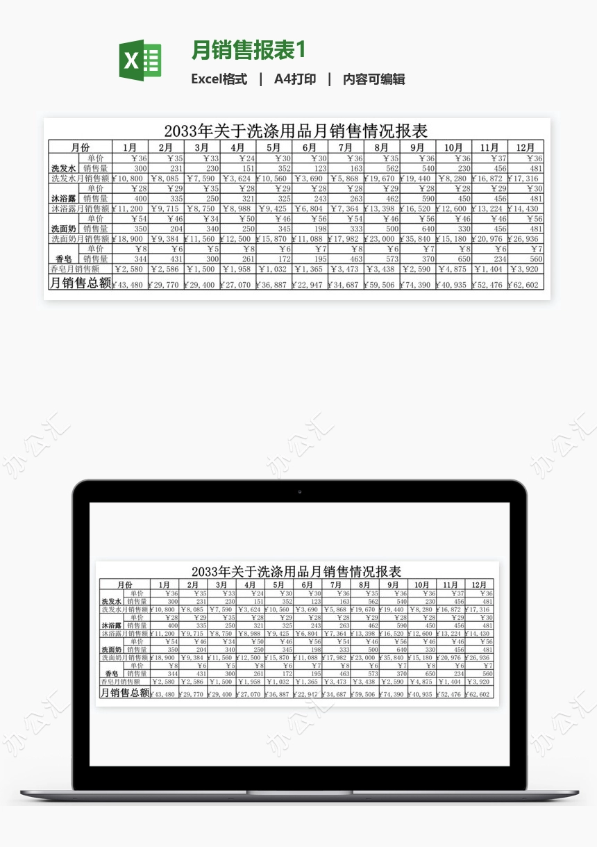 月销售报表1