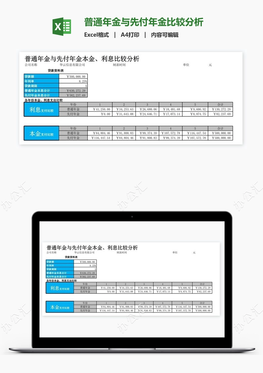 普通年金与先付年金比较分析