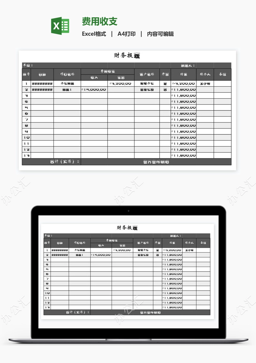 费用收支