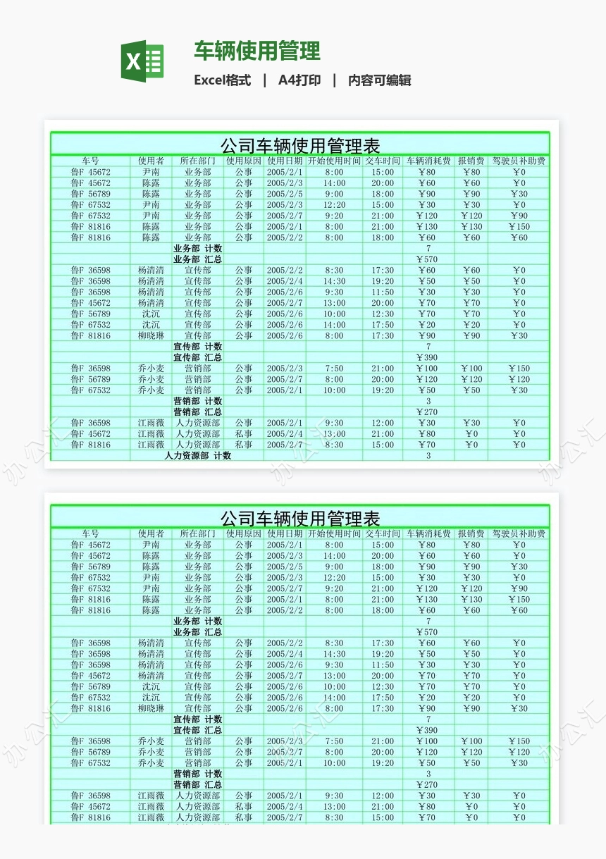 车辆使用管理