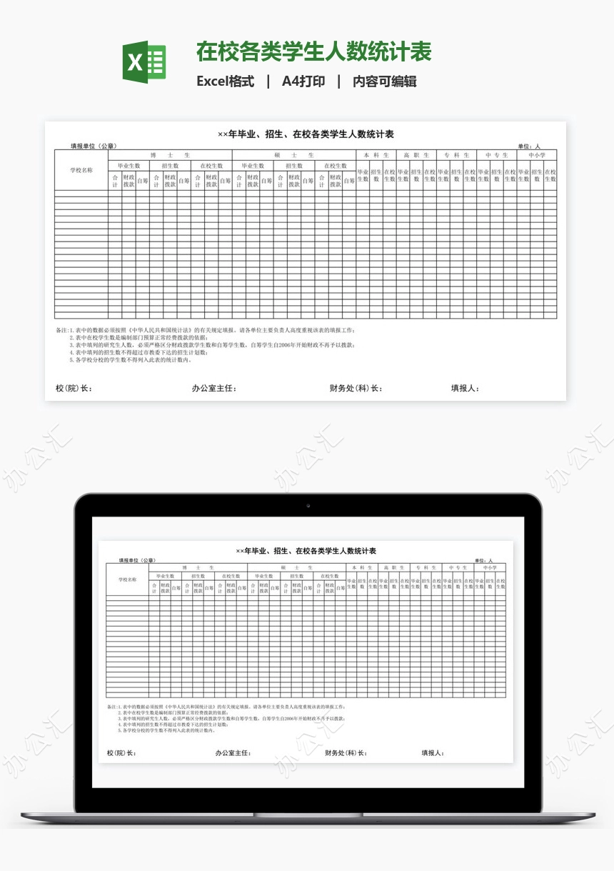 在校各类学生人数统计表