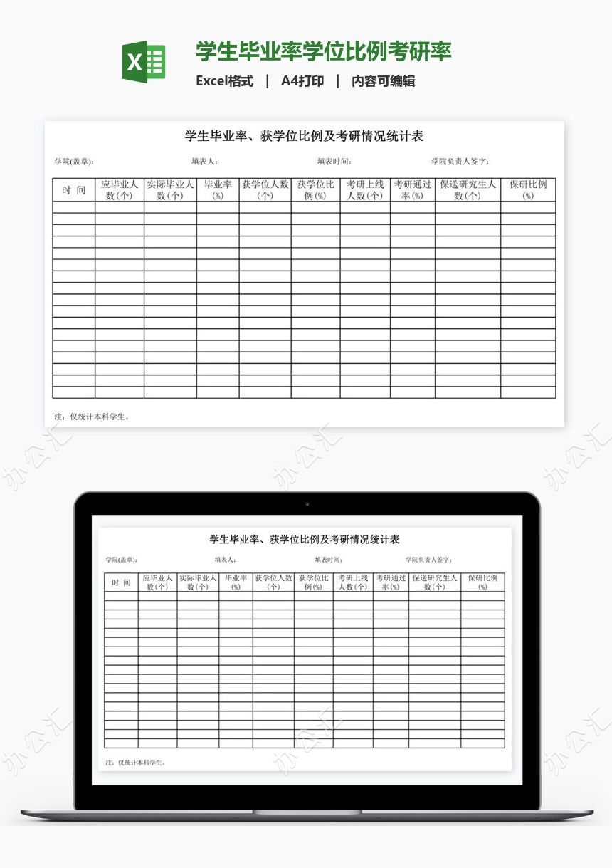 学生毕业率学位比例考研率